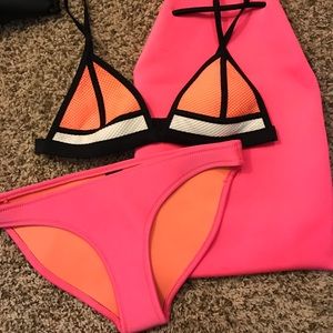 TRIANGL neoprene bikini top and bottom